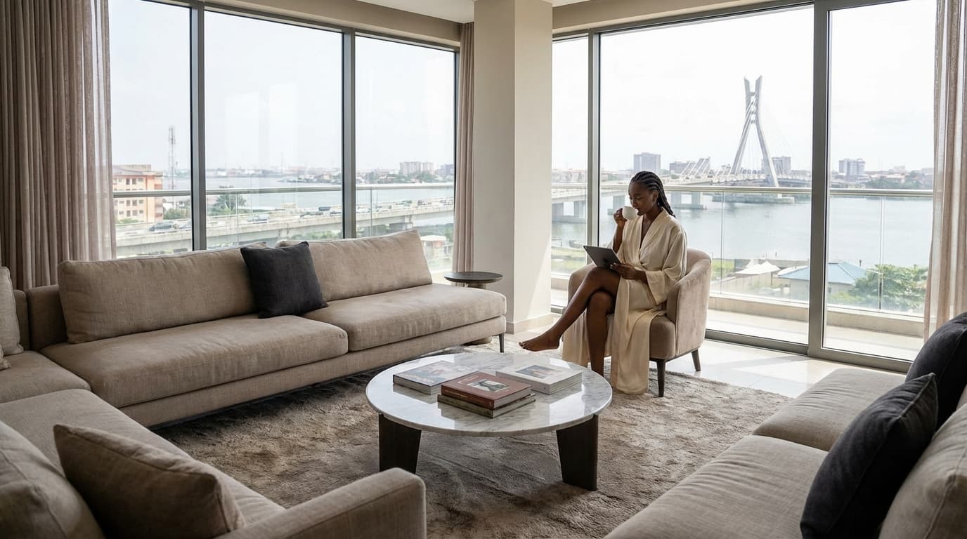 Luxury living room interior